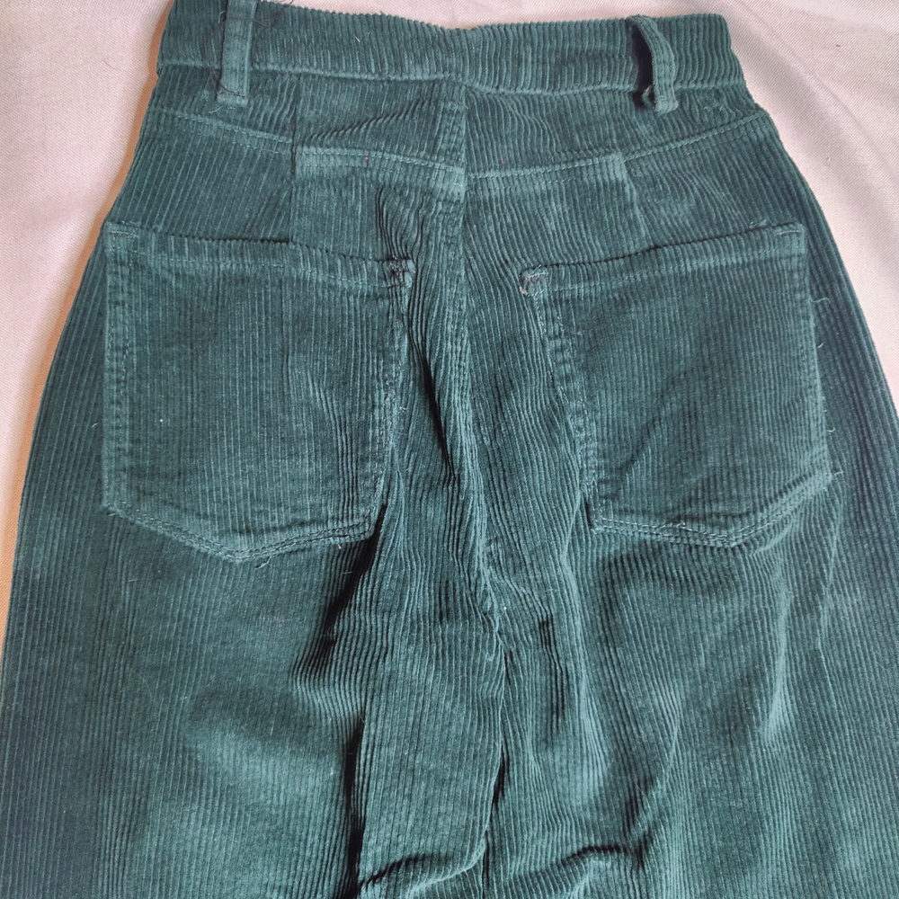 Empyre Teal Corduroy Pants with Branded Interior Print - Picture 5 of 8